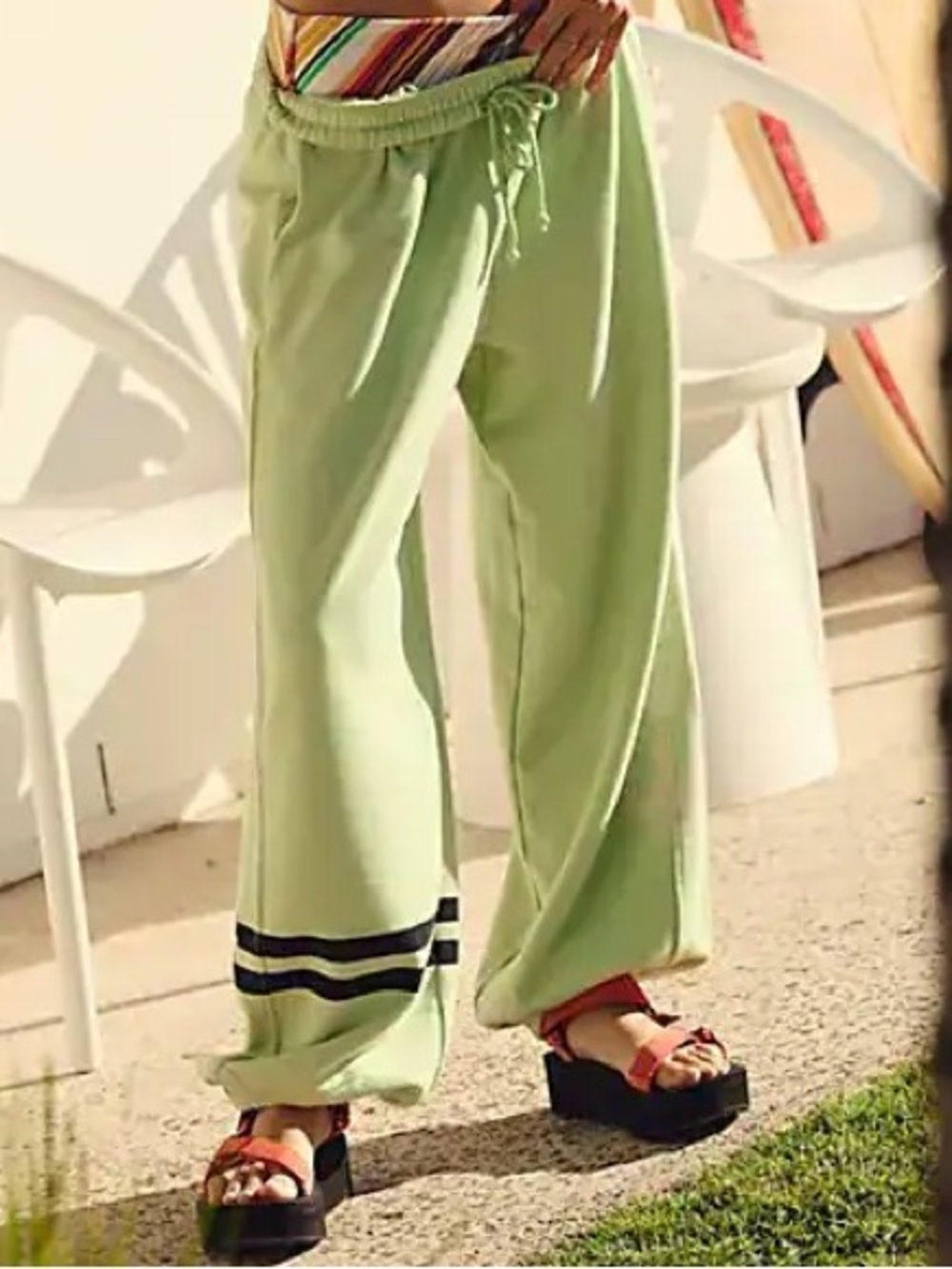Free People All  Star Logo Pants Size Large